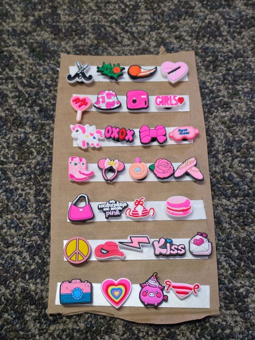 Pink Shoe Charms - ,